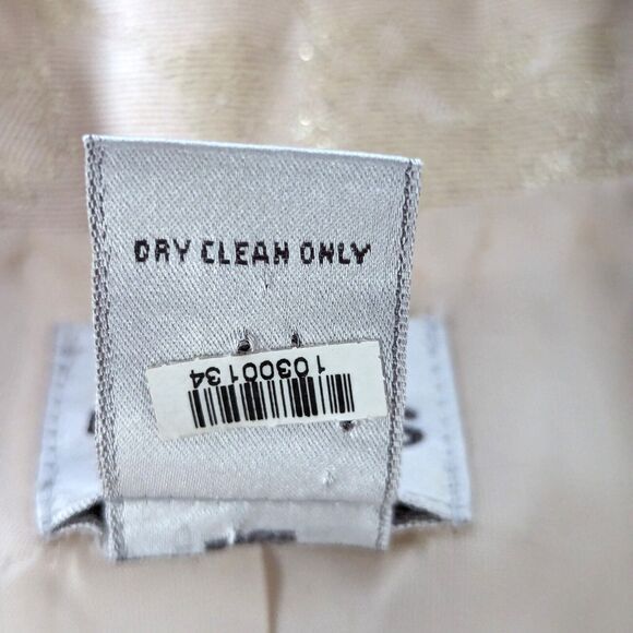 Chico's Belle Amour Odette Gold Metallic Brocade Floral Blazer Jacket Sz 0 Small - Picture 13 of 14